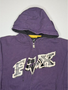 Y2k Fox Racing Zip Up Hoodie